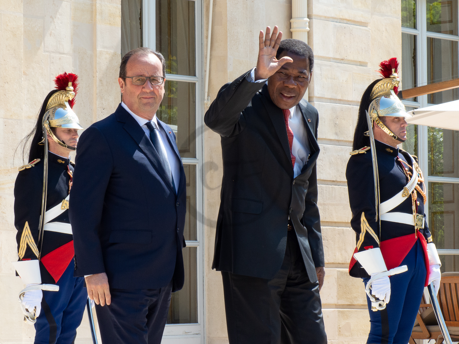 Rencontre entre le Président béninois Boni Yayi et François Hollande à Paris