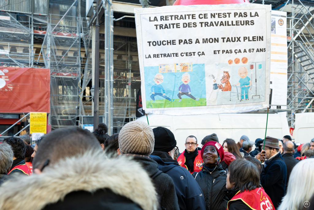 Manifestation contre la réforme des retraites, Paris, février 2023, Coline Ferro / Agence Waka