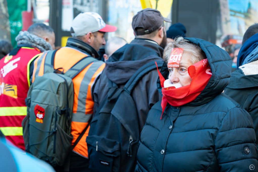 Manifestation contre la réforme des retraites, Paris, février 2023, Coline Ferro / Agence Waka