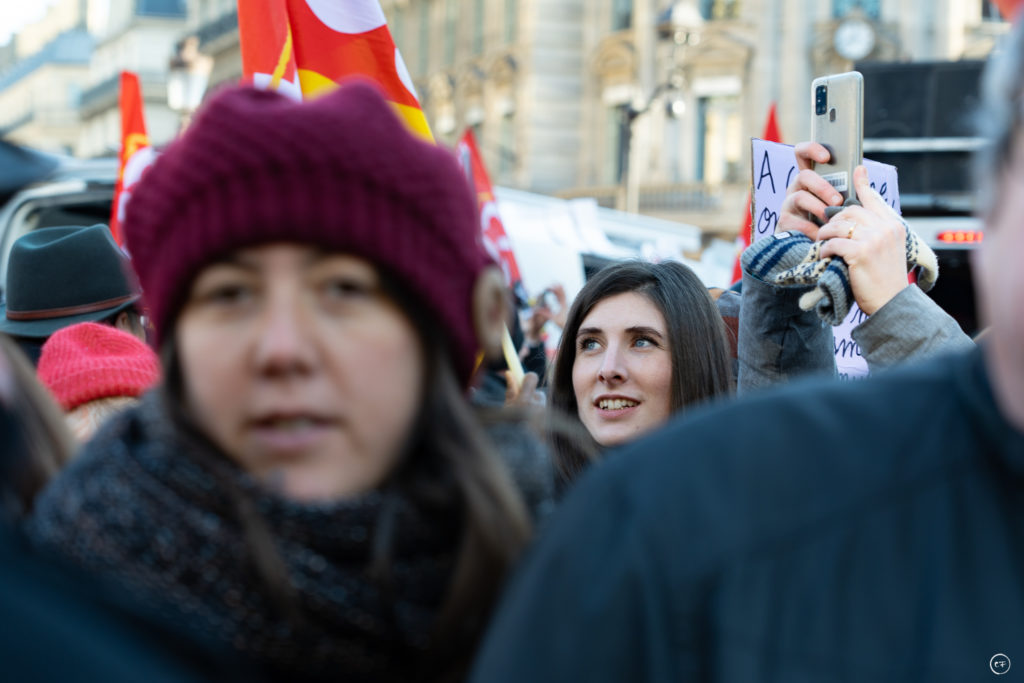 Manifestation contre la réforme des retraites, Paris, février 2023, Coline Ferro / Agence Waka
