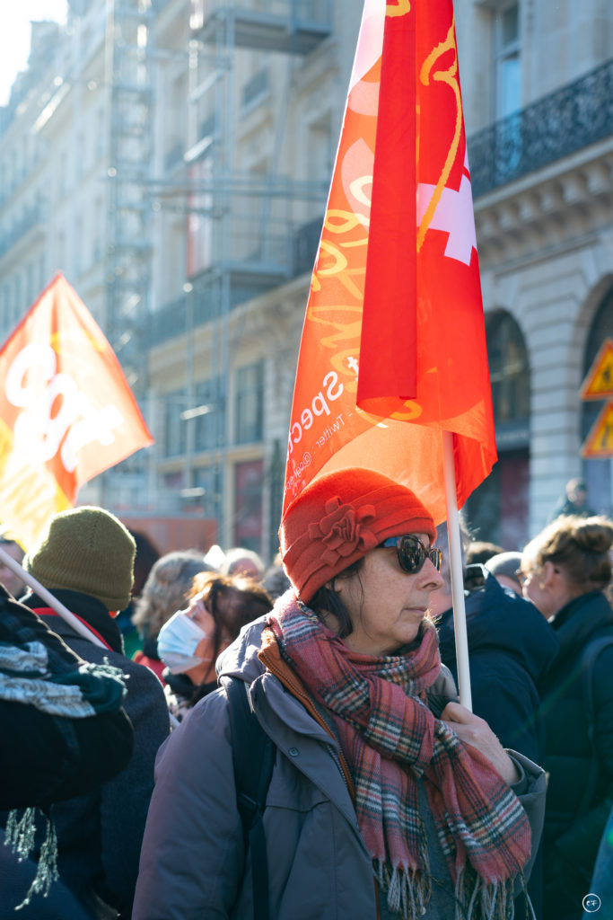 Manifestation contre la réforme des retraites, Paris, février 2023, Coline Ferro / Agence Waka