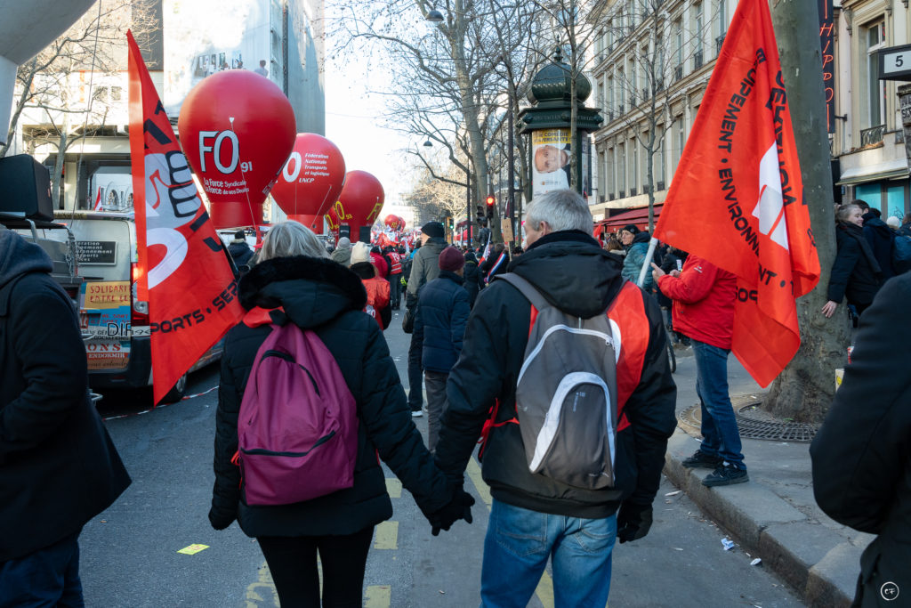 Manifestation contre la réforme des retraites, Paris, février 2023, Coline Ferro / Agence Waka