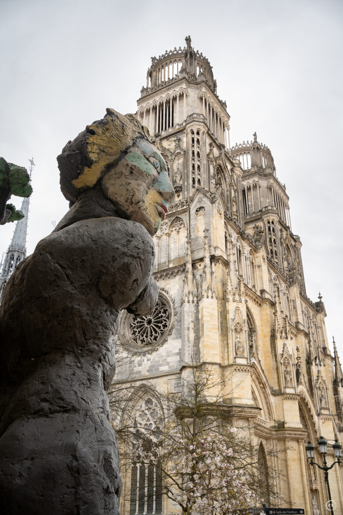 Cathédrale Saint-Croix, Sculpture, Architecture, Style gothique, Orléans, 2023, Agence Waka / Coline Ferro