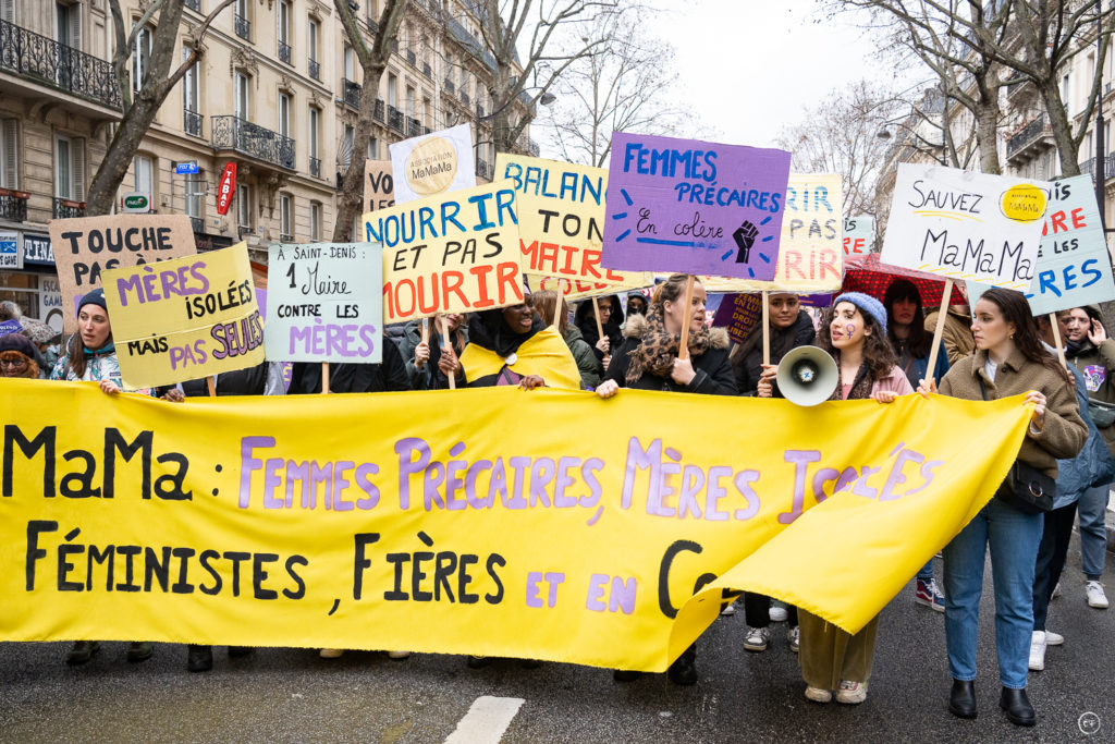 Journée internationale des droits de la femmes, Manifestations, Paris, 2023, Agence Waka / Coline Ferro